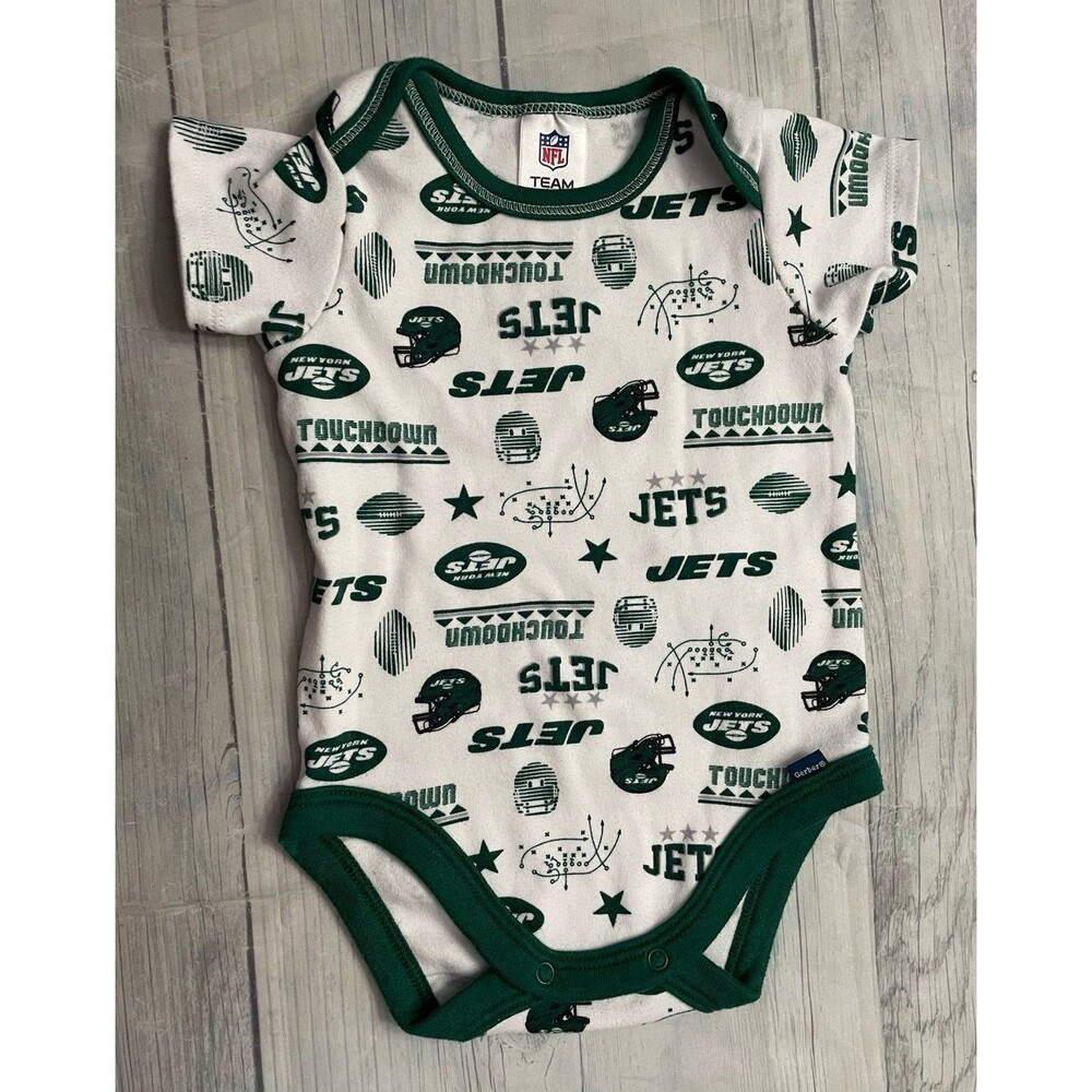 NFL New York Jets Football Baby Onesie Bodysuit Clothes Outfit, Size 0-3 months